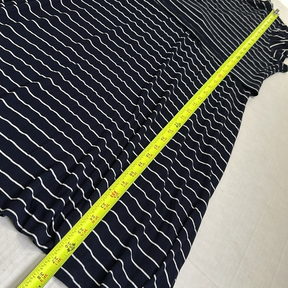 Seraphine Navy White Striped Fit & Flare Maternity Nursing Dress Rowan Size 12 - Picture 11 of 14